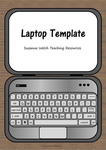 Laptop Template - for wall display