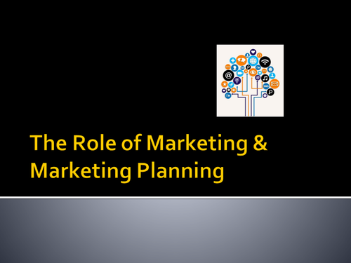 The role of Marketing Planning