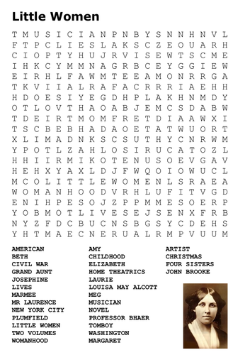 Little Women Word Search