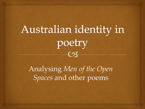 Australian identity in poetry