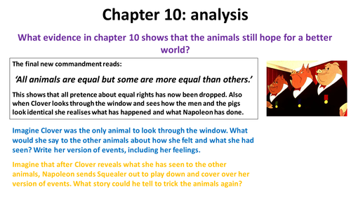 animal farm chapter 1 summary and analysis Animal farm chapter 10