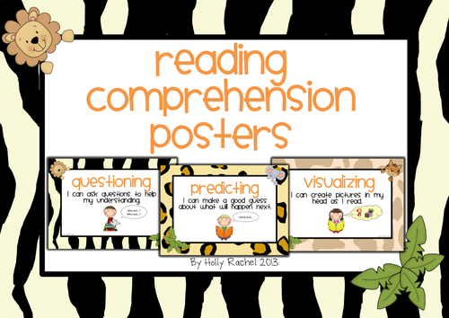 Jungle Reading Comprehension Posters