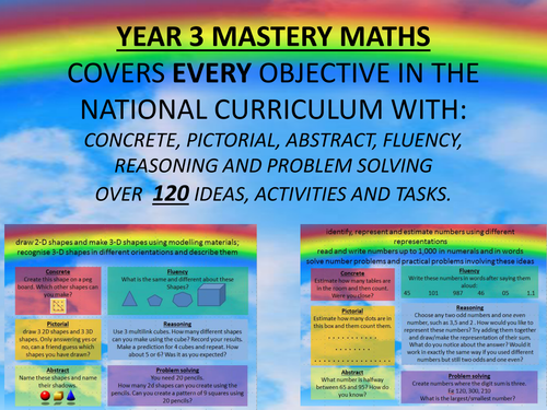 YEAR 3 MASTERY MATHS COVERS EVERY OBJECTIVE CPA