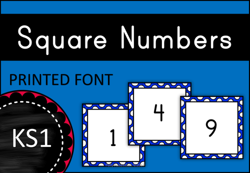 Square Numbers Display KS1