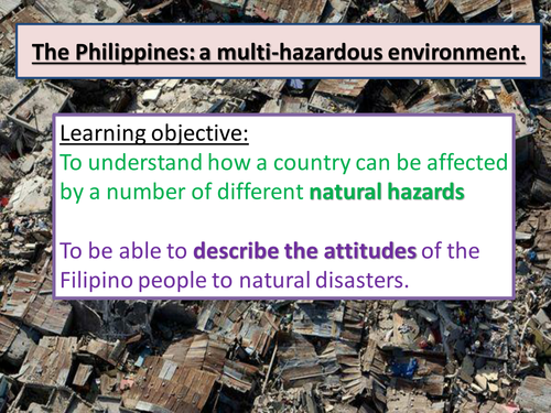 NEW AQA A LEVEL GEOGRAPHY. The Philippines- a multi hazard environment