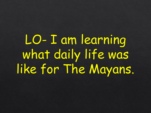 Mayan daily life