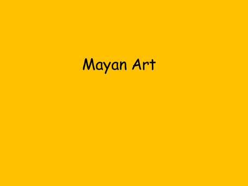 Mayan art- murals