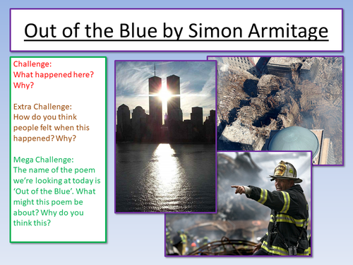 Out of the blue 9/11 full poem image