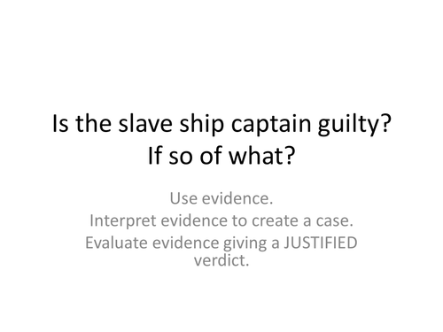Trial of the Slave Ship Captain
