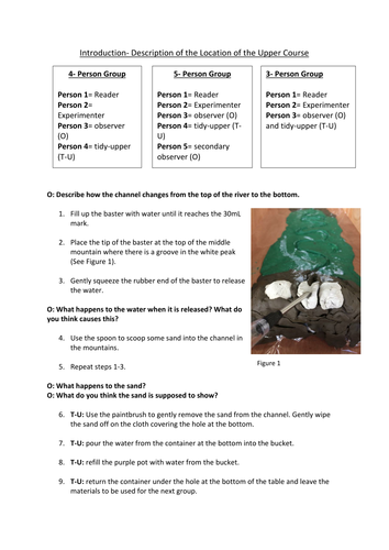 KS3 Rivers Lesson #3- Upper course processes FOR ACCESS TO LAB RESOURCES