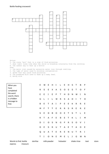 Bottle feeding puzzles