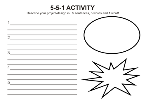 5-5-1 Activity General Design Technology Starter Plenary Mini Evaluation Self Assessment