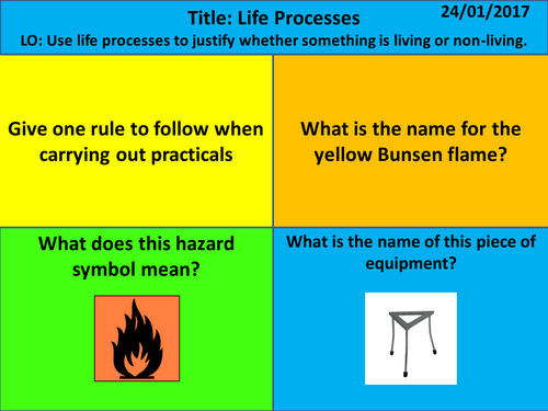 New Exploring Science - Year 7 - Cells - L1 Life Processes