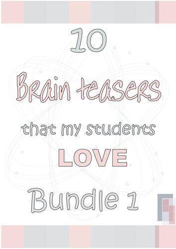 Brain teasers- Bundle 1