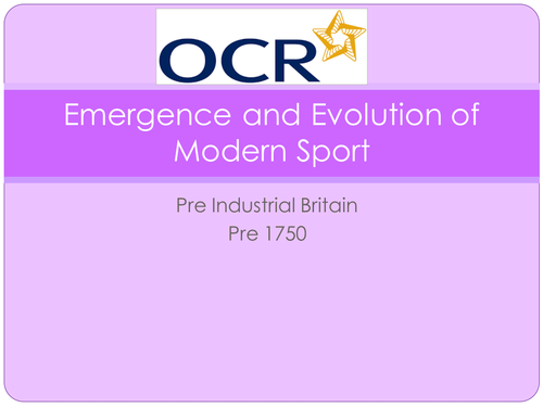New OCR AS PE Sociology and History PowerPoints