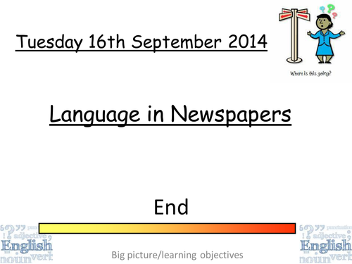 Language in Newspapers