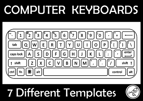 Computer Keyboard Template