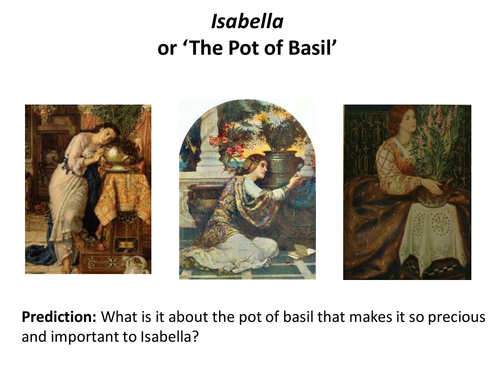 John Keats Isabella (AQA Aspects of Tragedy)