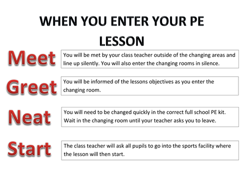 Enter and Exit Classroom Signs/ Posters