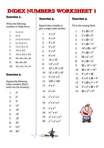 Indices Introduction | Teaching Resources