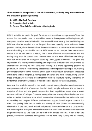 Product Design - A Level/GCSE Past Paper Question + Answer