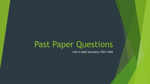 Life in Nazi Germany - GCSE OCR B past paper answers