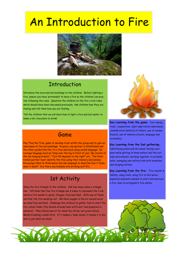 Forest School: An Introduction to Making a Fire