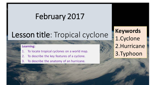Tropical cyclones