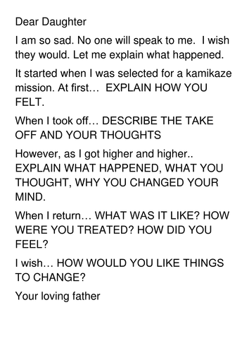 AQA Power and Conflict - Kamikaze