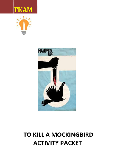 To Kill a Mockingbird Activity Pack