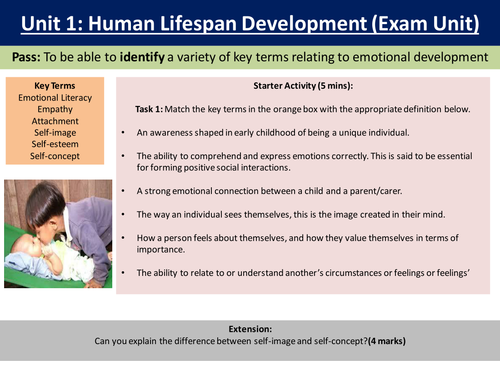 Unit 1 - Human Lifespan Development HSC Level 3 BTEC NQF