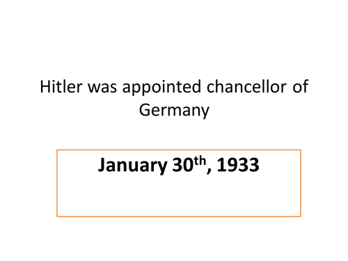 Timeline of Nazi Germany