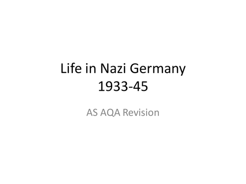 Life In Nazi Germany