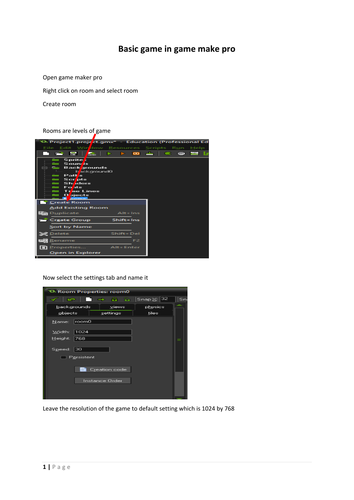 how to make a basic game in gamemaker pro
