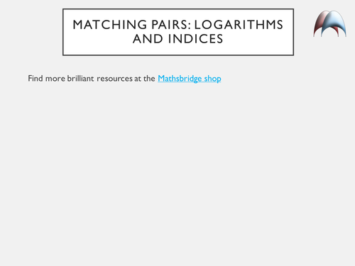 Matching Pairs - Find the Differential