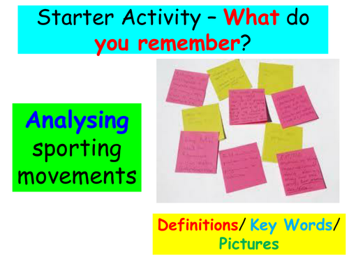 Movement Analysis - New AQA GCSE PE specification