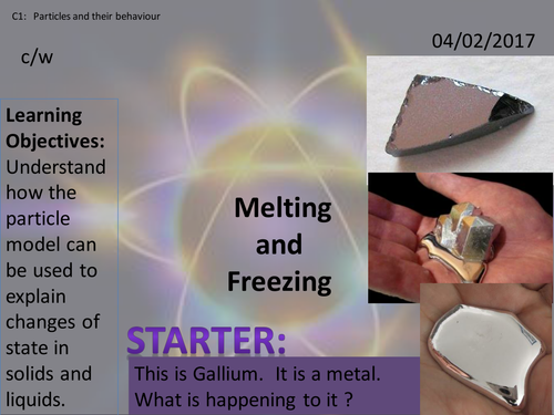 Activate 1: C1: 1.3  Melting and Freezing