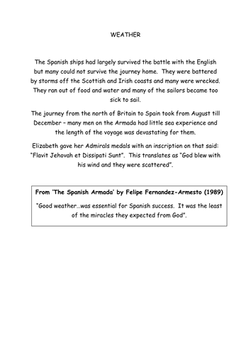 spanish armada essay