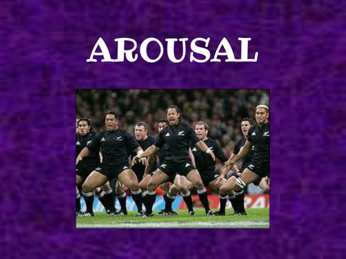 New AQA A level specification - Arousal