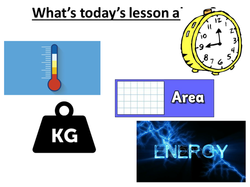 Physical quantities and units - complete lesson.