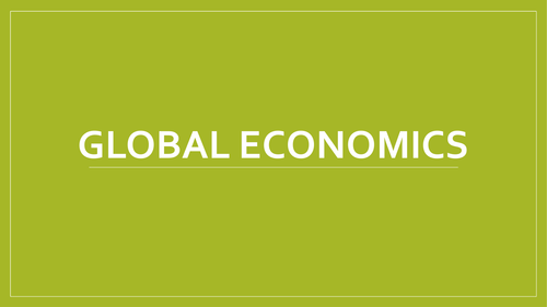A Level Economics - Global Economics Revision Group Work Questions