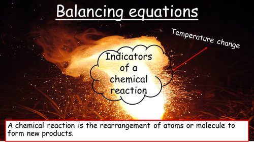 Balancing Equations using a methane bottle rocket