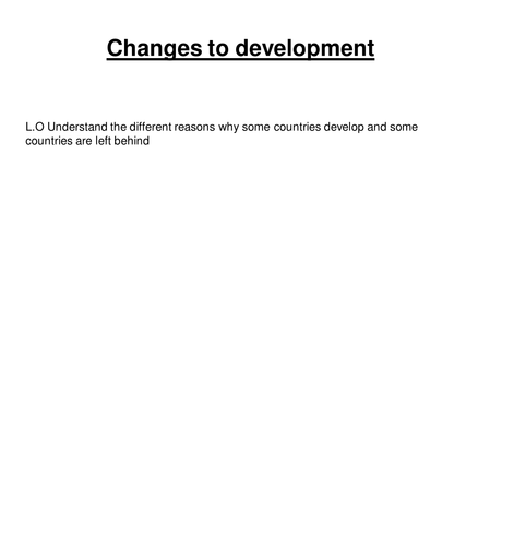 Promoting development Edexcel 1-9