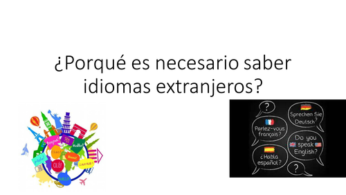 Porque aprender otro idioma