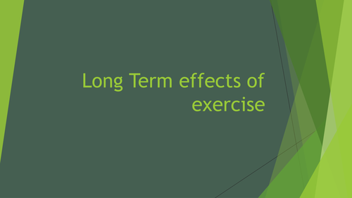 Unit 6 GCSE Long term effects of exercise aerobic and anaerobic training.