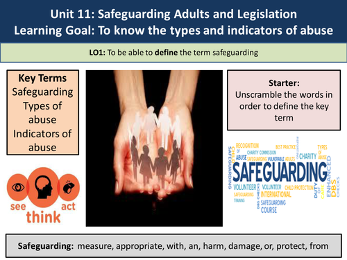 Unit 11 - Safeguarding Vulnerable Adults Health and Social Care