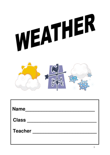S1/2 Weather workbook