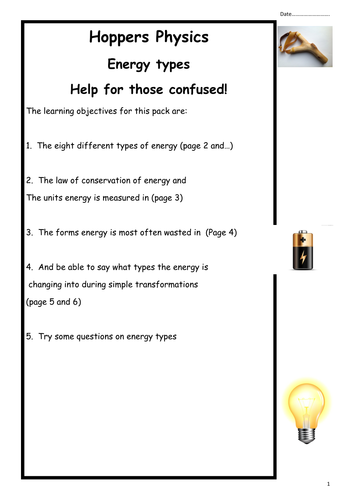 Energy types explained!