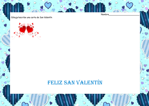 4.San Valentín- dibuja/escribe tu propia carta