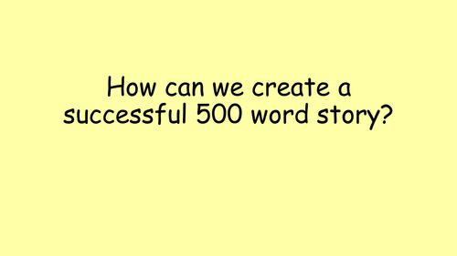 500 Words Ppt
